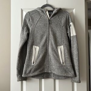 Athleta Knit Fleece Embroidered Hoodie